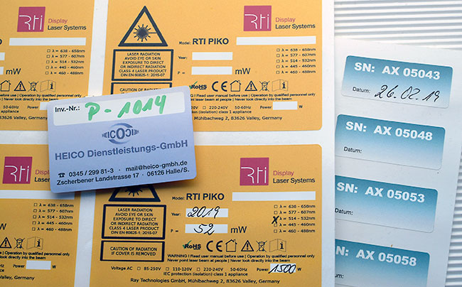 selbstzerstörende Aufkleber