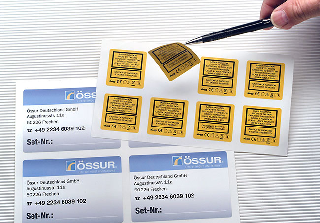 selbstzerstörende Aufkleber